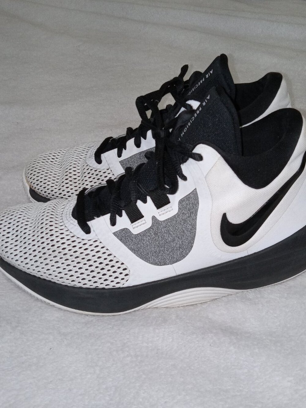 Nike Air Precision II Basketball Athletic Shoes Lace Up Sneakers Men's 8